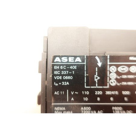 Asea Eh6C-40E 120V-Ac 32A Amp Ac Contactor EH6C-40E